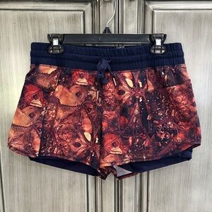 CALIA Women's Navy & Rust Patterned Shorts